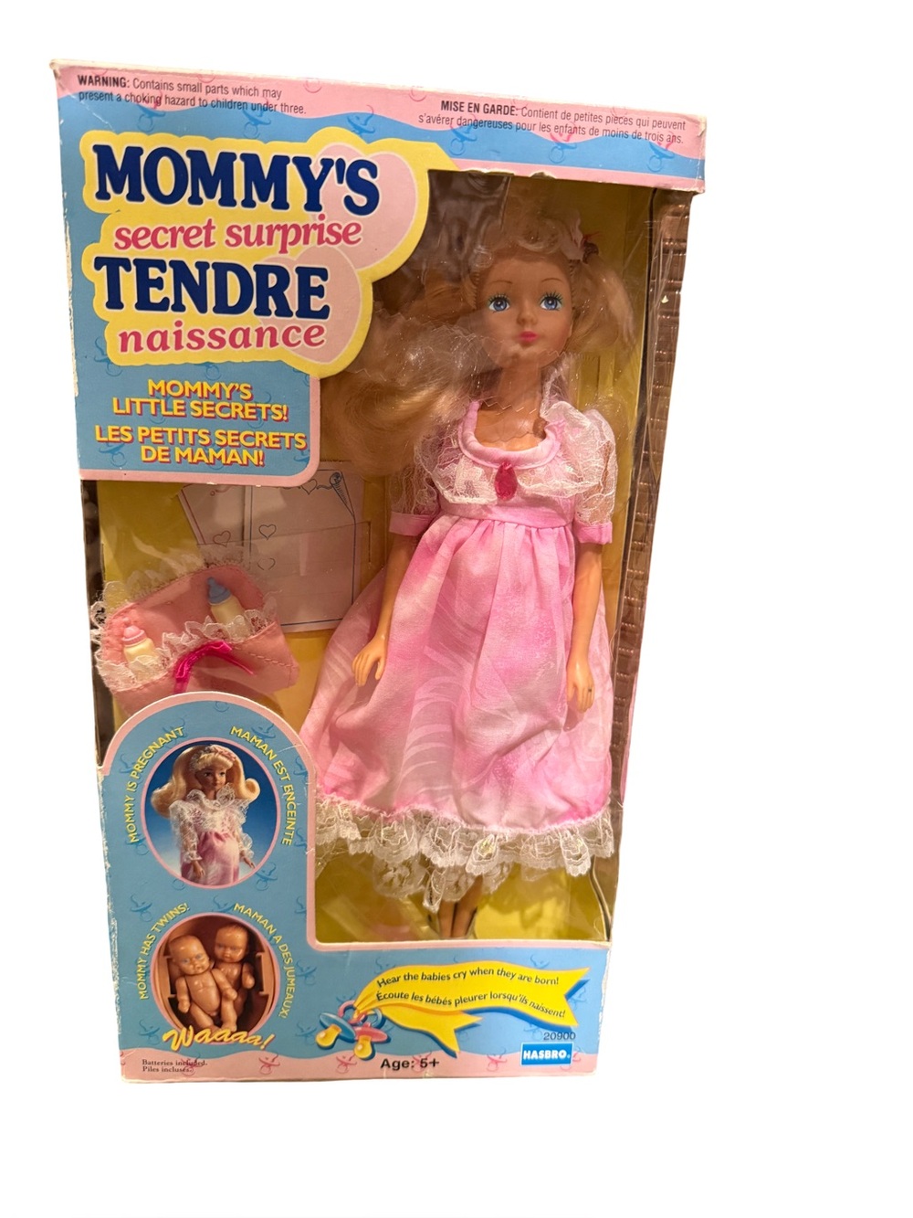VTG 1993 Hasbro Mommys Secret Surprise Doll NIB